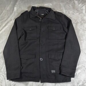 Krew Manchester Jacket Mens Medium Military Chore Skateboarding Full Zip Utility